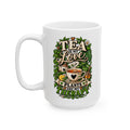 Tea is my love Mug — Floral Deer Skull Ceramic Cup (15oz)