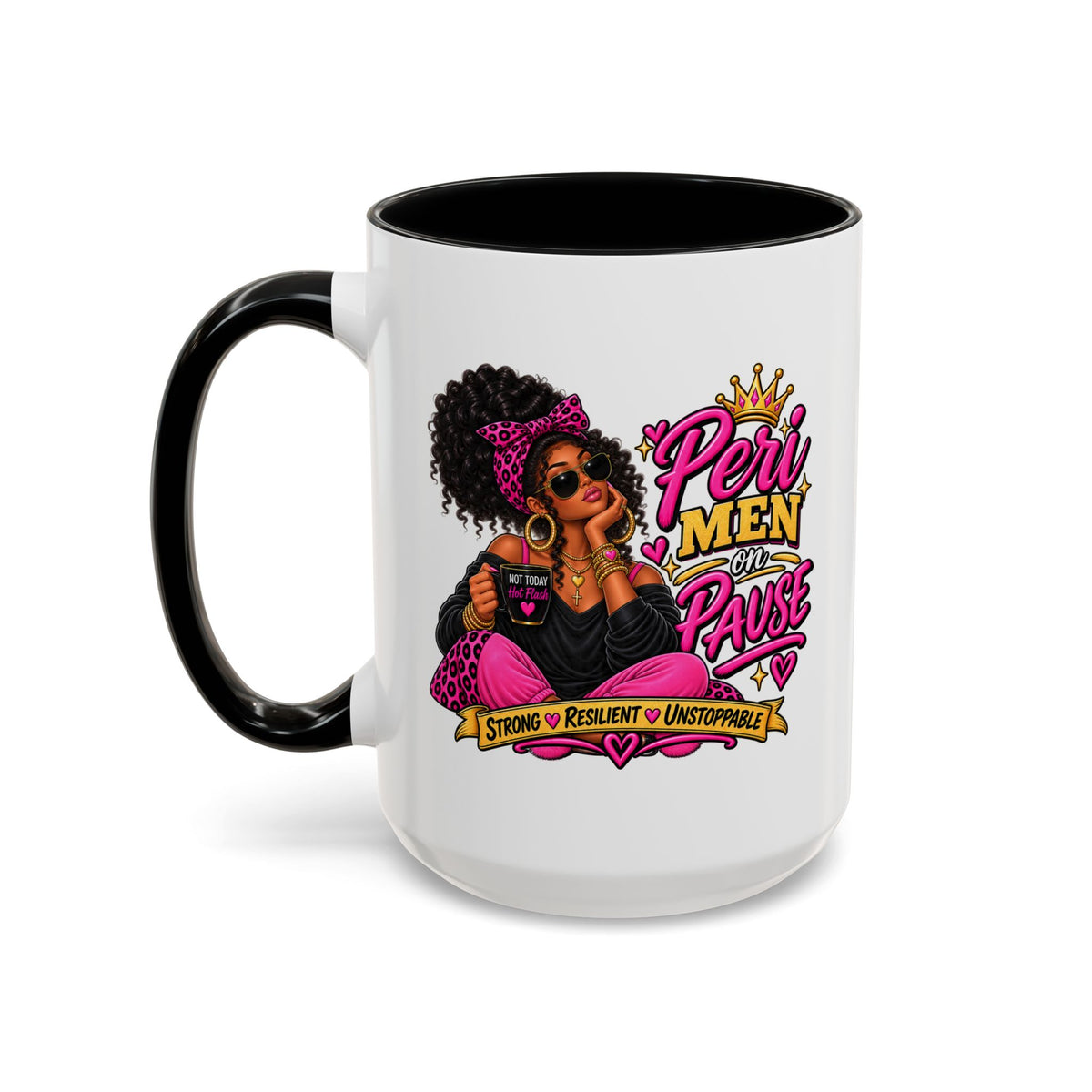 Coffee Mug — "Relax, Recharge and Let That Sh*t Go" Inspirational Accent Mug (11 oz, 15 oz)