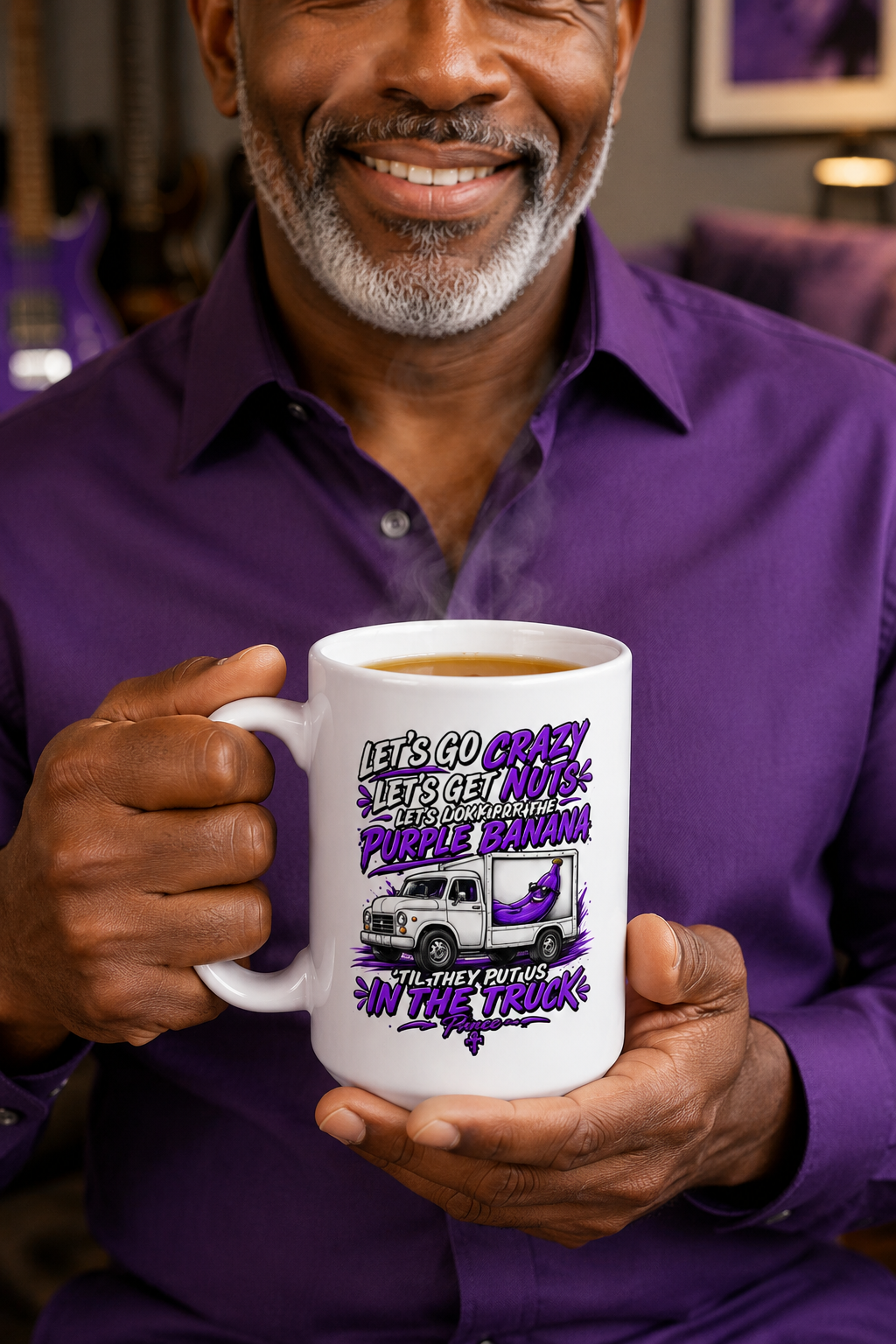 Cannabis Vibes Ceramic Mug — "Let’s Get Krazy, Let’s Puff" 15oz